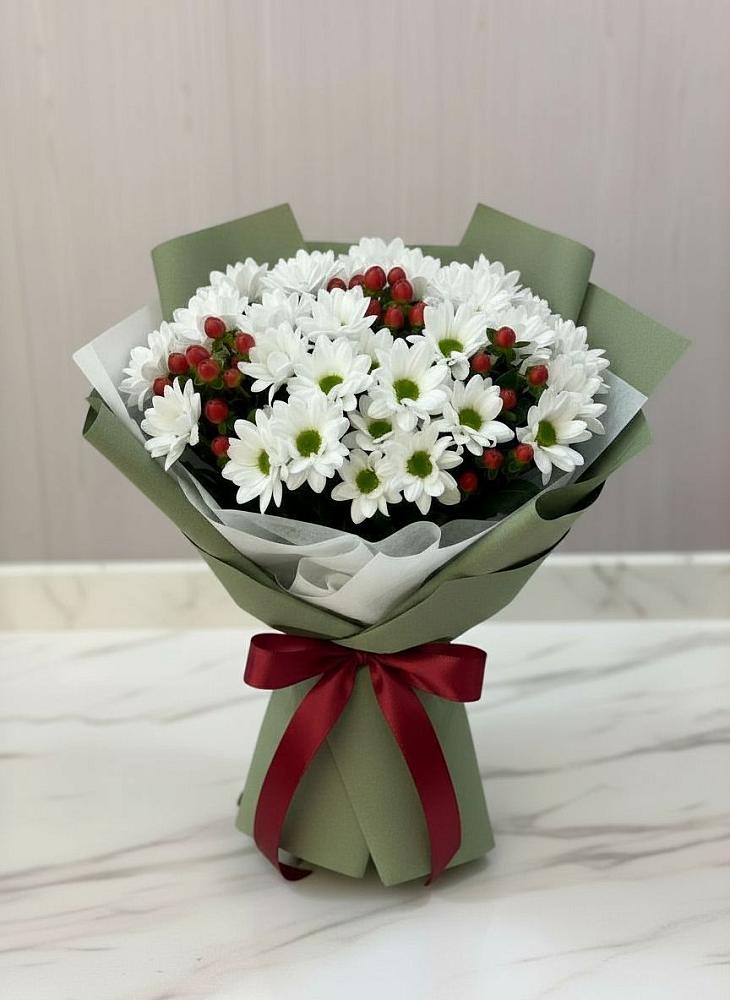 Букет цветов из: Хризантемы в Мирный