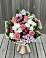 Букет цветов из: Альстромерии, Гвоздики, Розы и Хризантемы в Мирный