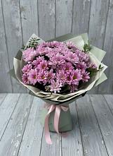 Букет цветов из:  Хризантемы #REPLACE_PRED# Мирный