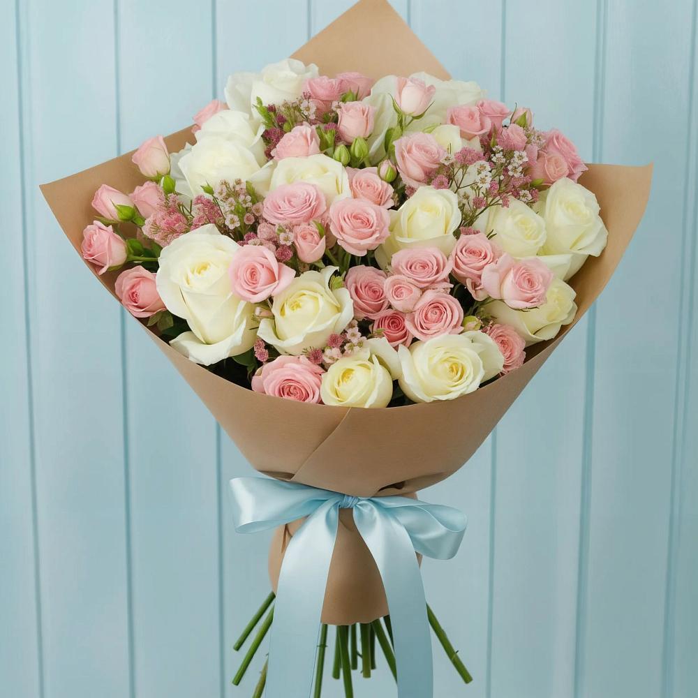 Букет цветов из: Розы в Мирный