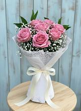 Букет цветов из:  Розы #REPLACE_PRED# Мирный