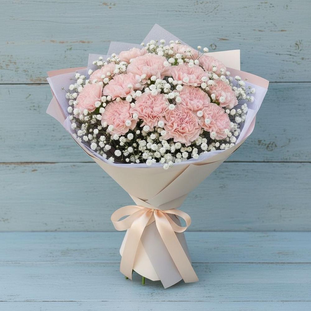 Букет цветов из: Гвоздики в Мирный