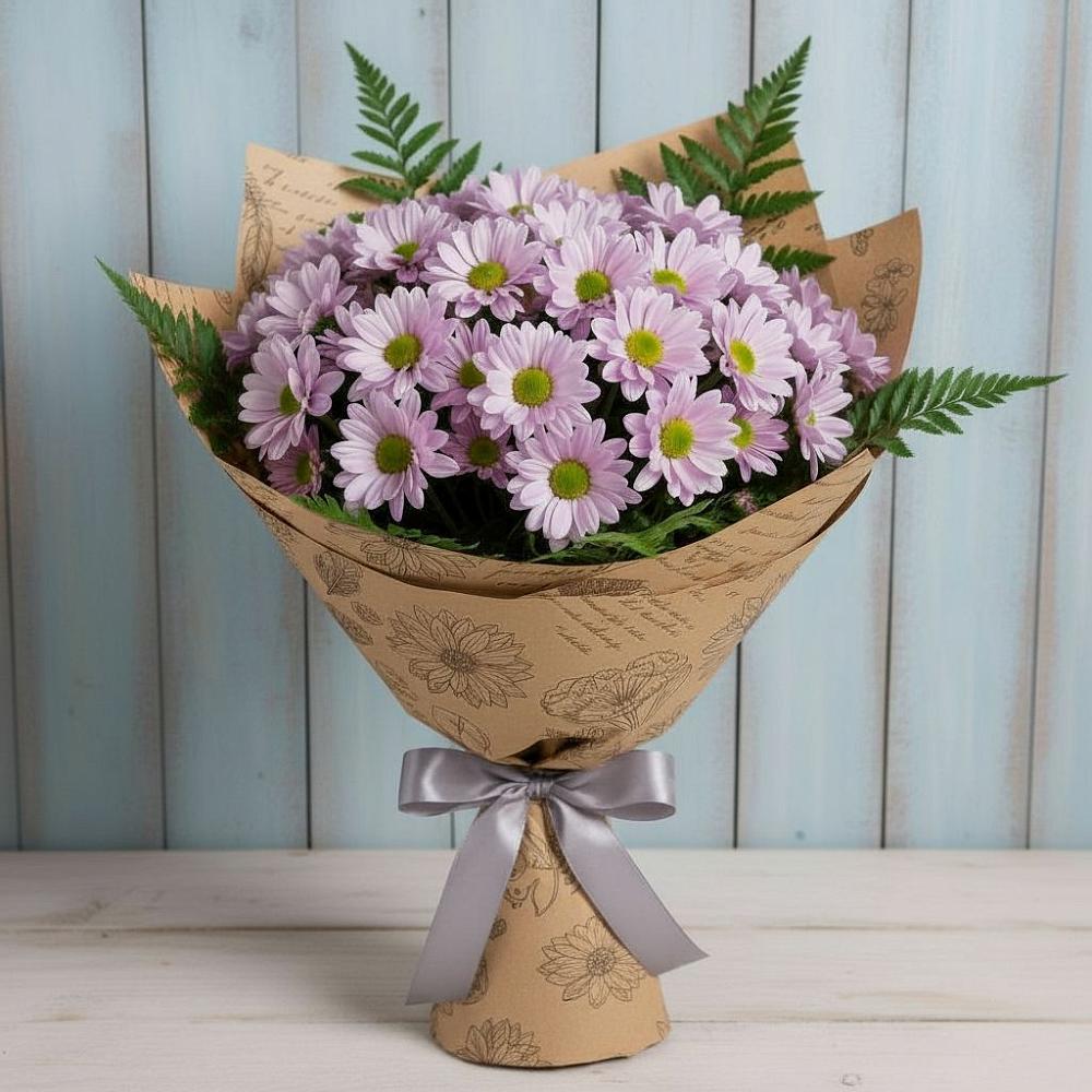 Букет цветов из: Хризантемы в Мирный