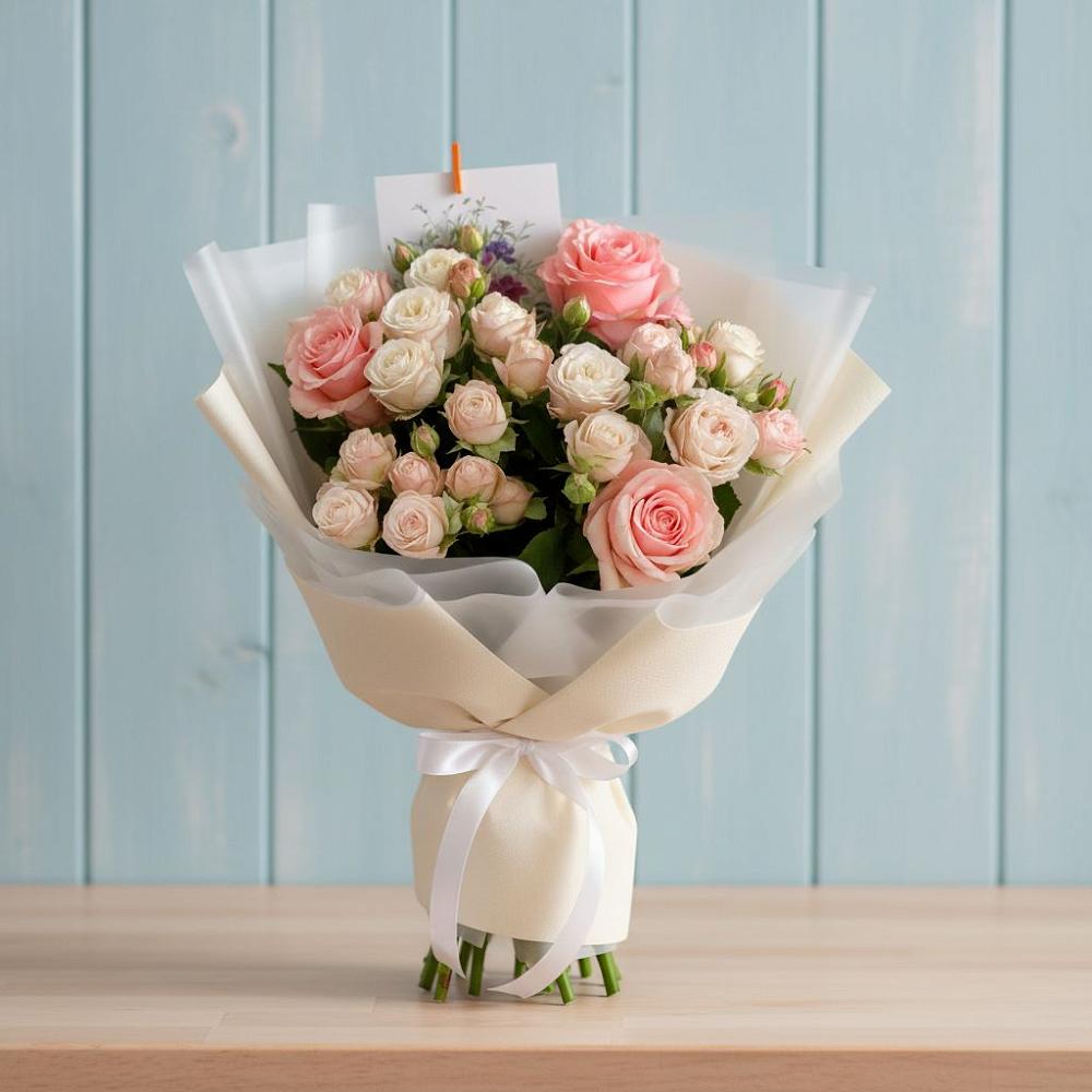 Букет цветов из: Розы в Мирный