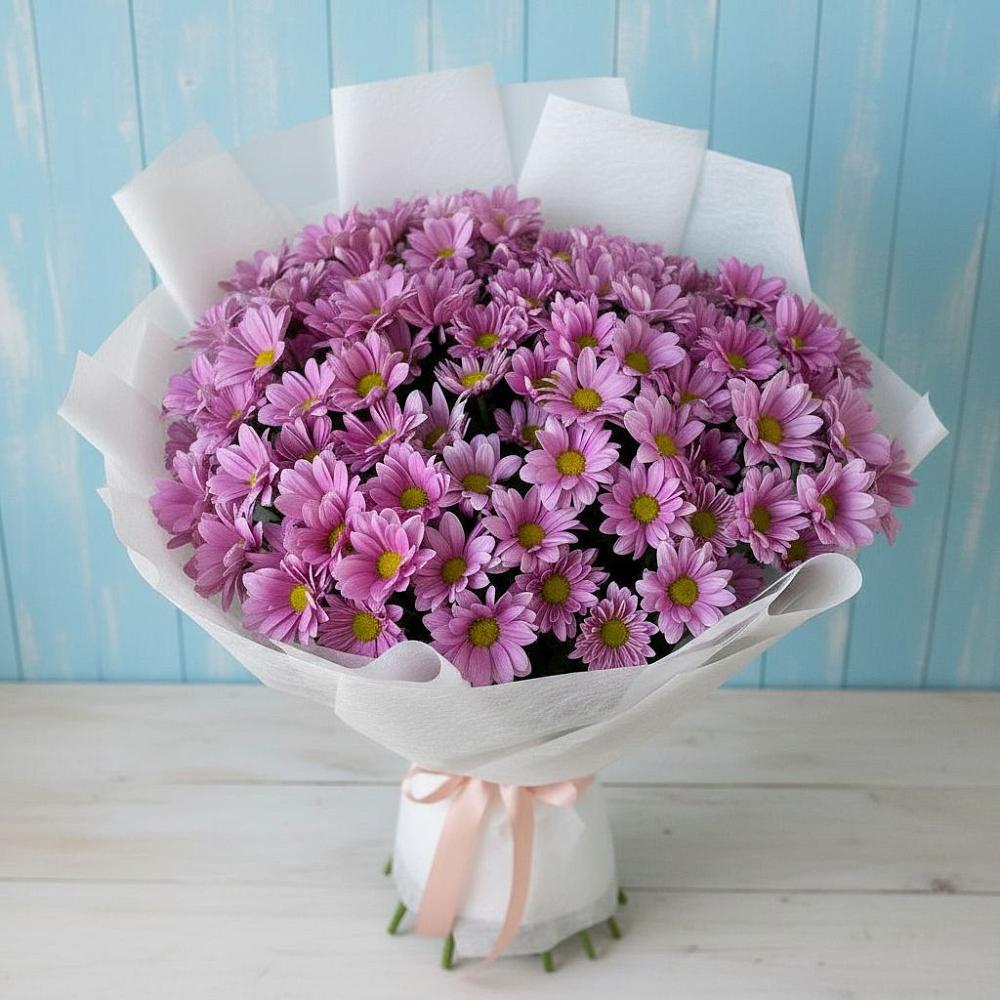 Букет цветов из: Хризантемы в Мирный
