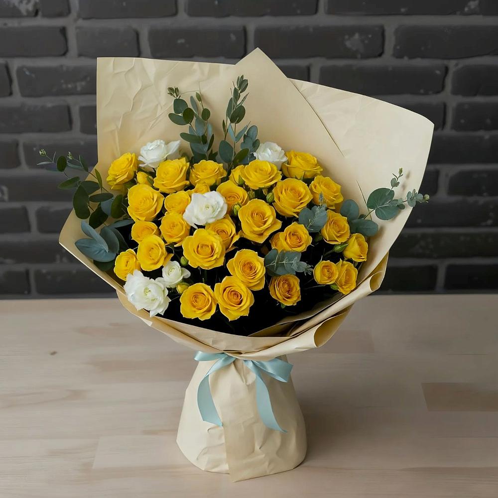 Букет цветов из: Розы в Мирный