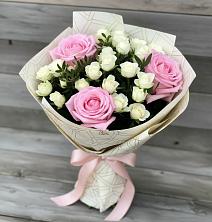 Букет цветов из:  Розы в Мирный