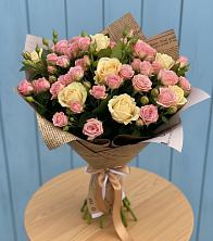 Букет цветов из:  Розы в Мирный