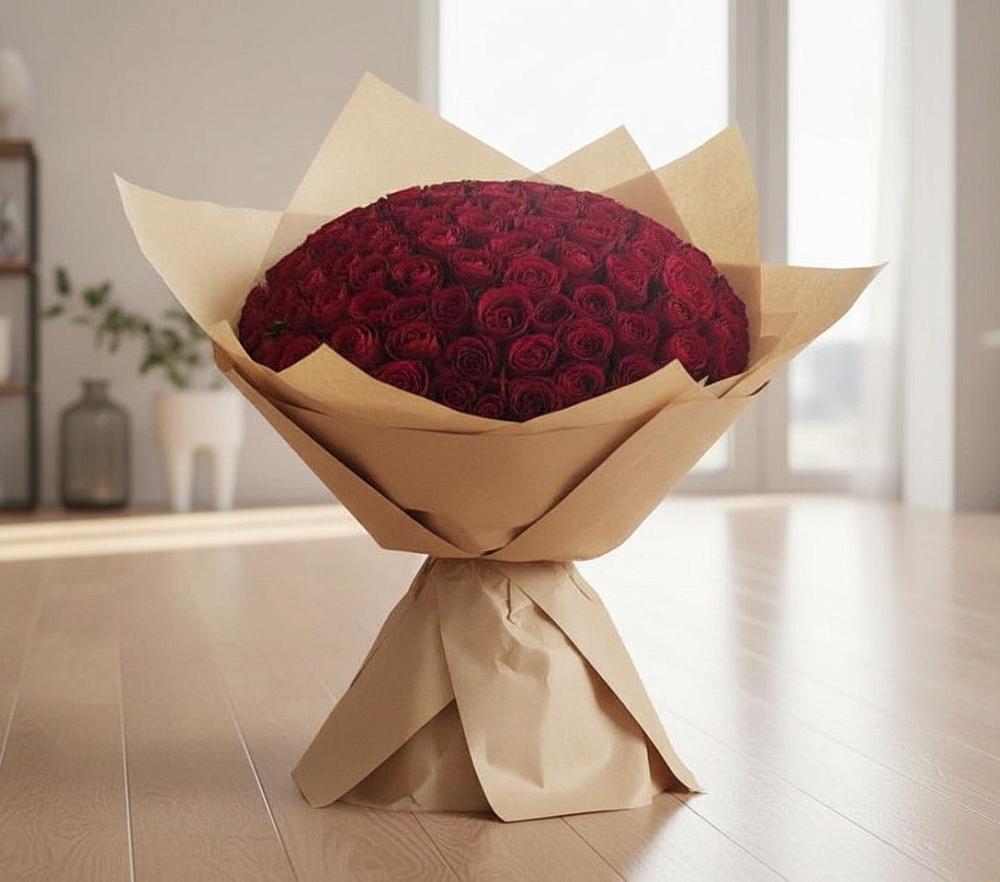 Букет 101 Красная роза в Мирный