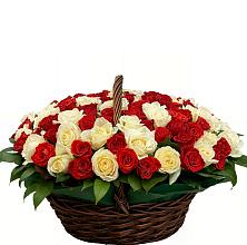 Премиум букет из: Розы #REPLACE_PRED# Мирный