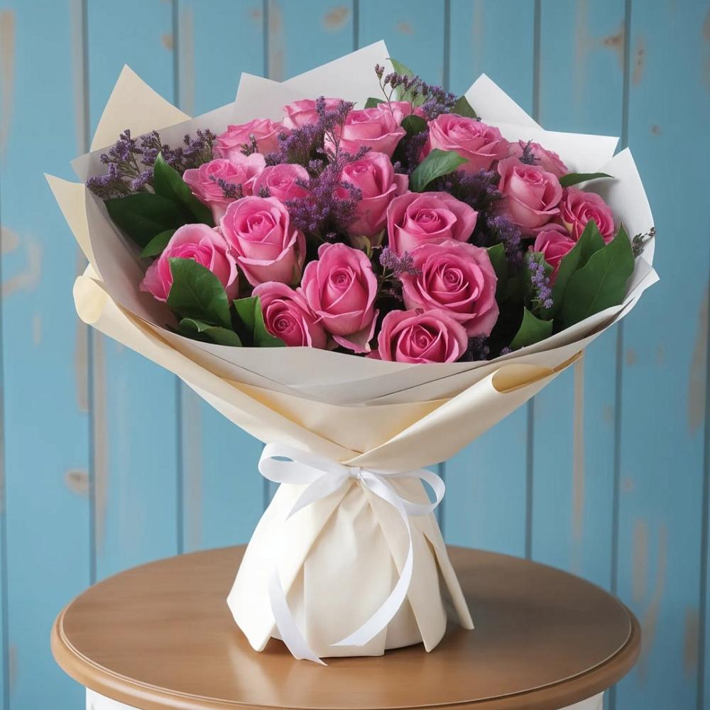 Букет цветов из: Розы в Мирный