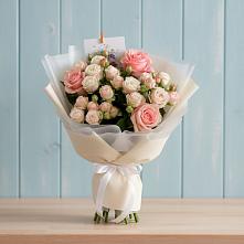Букет цветов из:  Розы в Мирный