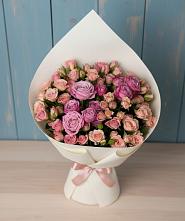 Букет цветов из:  Розы #REPLACE_PRED# Мирный