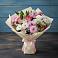 Букет цветов из: Хризантемы, Альстромерии и Розы в Мирный